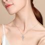MONGAS Infinity Cross Necklace 925 Sterling Silver Cross Infinity Jewelry for Women