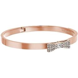 Kate Spade Ready Set Bow Bangle Bracelet (Rose Gold Tone)