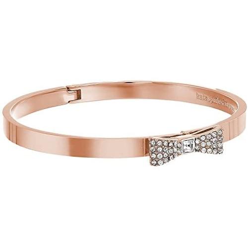 Kate Spade Ready Set Bow Bangle Bracelet (Rose Gold Tone)