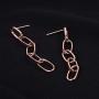 Tanpie Simple Vintage Oval Chain Geometry Earrings for Women Girl Jewelry Handmade