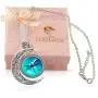 LERYDESI Dragonfly Necklace Moon Pendant Insects Jewelry Mint Green Wedding Bridesmaid Flower Girl Women Bride Friend