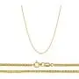 Orostar 14K Solid Yellow Gold 0.7mm Diamond Cut Wheat Chain