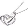 ALOV Jewelry Sterling Silver I Love You for Always and Forever Love Heart Cubic Zirconia Necklace ALOV Jewelry Sterling Silver I Love You for Always and Forever Love Heart Cubic Zirconia Necklace