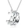 BEAUTY CROWN Charm 925 Sterling Silver Crystal Necklace Pendant Retro and Fashion Style Jewelry For Women and Girl BEAUTY CROWN Charm 925 Sterling Silver Crystal Necklace Pendant Retro and Fashion Style Jewelry For Women and Girl