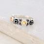 PZ Paz Creations 925 Sterling Silver Multi-Gemstone Ring For Women Girls | Rose Flower Design | 0.5 Ct Choice of Gemstones | Made In Israel