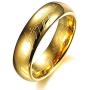 BOMSI The One Ring Lord The Rings Style Tungsten Ring Gold Color Lord Rings Laser Etched