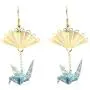 CutieJewelry Crane Origami Bird Fan Dangle Cute Pretty Earrings CutieJewelry Crane Origami Bird Fan Dangle Cute Pretty Earrings