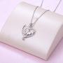 Sloth Gift 925 Sterling Silver Slow Down Cute Sloth Pendant Necklace for Women Girls Sloth Lover