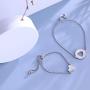 G-Ahora Mother Daughter Bracelet Set of 1 2 3 Matching Heart Jewelry Gift for Mom Daughter