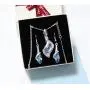 Fortunal Teardrop Jewelry Set Crystal Fashion Earrings Pendant Necklace with Box Package Fortunal Teardrop Jewelry Set Crystal Fashion Earrings Pendant Necklace with Box Package