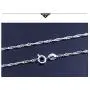 BQfife Sterling Silver Twisted Curb Link Chain Water wave chain Replacement Necklace Simple Slim for Pendant BQfife Sterling Silver Twisted Curb Link Chain Water wave chain Replacement Necklace Simple Slim for Pendant