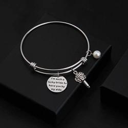 Zuo Bao Bridesmaids Gifts Im Such A Lucky Bride to Have You by My Side Maid of Honor Jewelry Bracelet