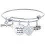 M MOOHAM 2021 Graduation Gifts, Teacher Gifts, 26 Initial Charm Bracelets Gifts for Teacher and Graduate