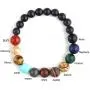 Comelyjewel Black Lava Stone 7 Chakra Bracelets Rock Bead Elastic Natural Stones Gemstones Yoga Beads Bracelets for Men Women Girls Jewelry Comelyjewel Black Lava Stone 7 Chakra Bracelets Rock Bead Elastic Natural Stones Gemstones Yoga Beads Bracelets for Men Women Girls Jewelry