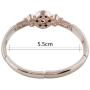 Mini 12mm Snap Jewelry Rose Gold Rhinestone Stretch Bracelets fits Petite Ginger Charms My Prime Gifts