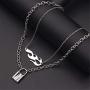 N/Q Punk Gothic Flame Fire Pendant Necklace Drop Dangle Earring Set 14K Silver Plated Cool Hip Hop Streetwear Link Chain Necklace for Women Girls Rock Party Birthday Jewelry Gifts