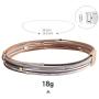 TASBERN Womens Leather Bracelet Crystal Metal Tube Wrap Bracelets Cuff Bangle with Magnetic Clasp for Girls