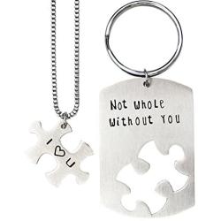 O.RIYA Not Whole Without You/Youre My Person Necklace Stainless Steel Necklace Jewelry, Valentines Day, Bridesmaid Gift, Thank You Gift, Wedding Gift, Gift for Friends
