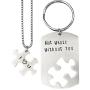 O.RIYA Not Whole Without You/Youre My Person Necklace Stainless Steel Necklace Jewelry, Valentines Day, Bridesmaid Gift, Thank You Gift, Wedding Gift, Gift for Friends