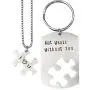O.RIYA Not Whole Without You/Youre My Person Necklace Stainless Steel Necklace Jewelry, Valentines Day, Bridesmaid Gift, Thank You Gift, Wedding Gift, Gift for Friends