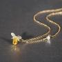Coloura Womens Brass Necklace with Sunflower for Womens & Girls, Rose Gold Plated Cubic Zirconia Pendant Necklace Hypoallergenic & Nickel Free