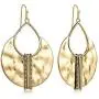 Boho Gold & Silver Ethnic Hammered Crescent Dangle Earrings for Women Boho Gold & Silver Ethnic Hammered Crescent Dangle Earrings for Women