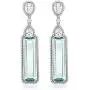 Gem Stone King 925 Sterling Silver Simulated Aquamarine Art Deco Dangle Earrings For Women (12.00 Cttw 2 Inch) Gem Stone King 925 Sterling Silver Simulated Aquamarine Art Deco Dangle Earrings For Women (12.00 Cttw 2 Inch)