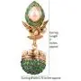 Touchstone Indian Bollywood spherical faux pearls jhumki earrings in antique gold tone for women