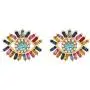 1-2Pair Evil Eye Rainbow Rhinestone Dangle Earrings Venetian Pearl Colorful Acrylic Drop Earring Friendship Stud Jewelry for Women Girls Daughter 1-2Pair Evil Eye Rainbow Rhinestone Dangle Earrings Venetian Pearl Colorful Acrylic Drop Earring Friendship Stud Jewelry for Women Girls Daughter