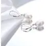 Fansilver 925 Sterling Silver Freshwater Cultured Pearl Drop Earrings For Women Elegant Pearl Dangle Earrings Leverback 6mm/8mm Wedding Jewelry