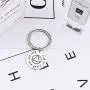 LLsuy Sobriety Gift Addiction Recovery Serenity Keychain But for The Grace of God Keychain AA Symbol Charm New Beginnings Jewelry