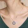 TOUPOP,Mothers Day Gifts from Daughters Sterling Silver Tree of Life Necklace with Blue Circle Crystal Jewelry Gifts for Mom Women Birthday