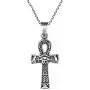 AeraVida Egyptian Eye of Horus Ankh Cross .925 Sterling Silver Pendant Necklace AeraVida Egyptian Eye of Horus Ankh Cross .925 Sterling Silver Pendant Necklace