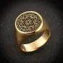 HZMAN Talisman Seal Solomon Six-Pointed Star 12 Constellation Rings Stainless Steel Bnad for Men Women HZMAN Talisman Seal Solomon Six-Pointed Star 12 Constellation Rings Stainless Steel Bnad for Men Women