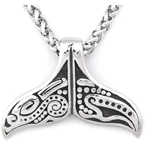 Warvik Totem Horned Deer Head Blue Opal Pendant Necklace Silver Color, Stainless Steel Jewelry Men Women Wheat Chain 20/28 Inch Warvik Totem Horned Deer Head Blue Opal Pendant Necklace Silver Color, Stainless Steel Jewelry Men Women Wheat Chain 20/28 Inch