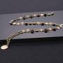 Avanlin Gypsy Layered Sequin Necklaces Gold Coin Pendant Choker Necklace Chain Jewelry for Women and Girls
