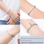 Stainless Steel Crystal Cremation Bracelet for Ashes Cube Urn Bangle Locket Memorial Jewelry Keepsake Bracelet for Ashes