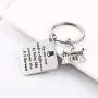 Hazado The Greatest Showman Keychain P. T. Barnum Quote, No One Ever Made A Difference by Being Like Everyone Else Key Chain, Gift for Daughter