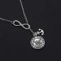 BEKECH Infinity and Military Charm Anchor Charm Lariat Y Necklace Military Jewelry for Marine Mom/Grandma/Aunt/Wife/Girlfriend