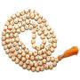 IS4A White Tulsi Japa Mala 108+1 8mm Hare Rama Hare Krishna Beads