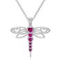 PELOVNY Charm Dragonfly Necklace for Women Sterling Silver Animal Pendant Necklace Dragonfly Jewelry Gift for Girlfriend Lover
