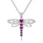 PELOVNY Charm Dragonfly Necklace for Women Sterling Silver Animal Pendant Necklace Dragonfly Jewelry Gift for Girlfriend Lover PELOVNY Charm Dragonfly Necklace for Women Sterling Silver Animal Pendant Necklace Dragonfly Jewelry Gift for Girlfriend Lover