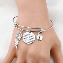 Gzrlyf Miscarriage Necklace Infinity Angel Wings Lariat Necklace Pregnancy Loss Memorial Gifts