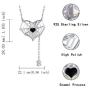JZCOLOR Spider Pendant Necklace for Women - 925 Sterling Silver Heart Cobweb Necklace Halloween Jewelry Gift for Teens Girls