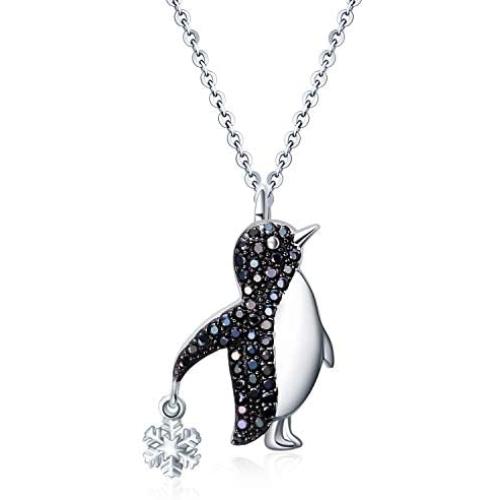 YAFEINI Penguin Gifts Sterling Silver Penguin Necklace Penguin Pendant Jewelry for Women Girls Gifts