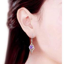 S925 Sterling Silver Earrings Female Ear Hook Musical Notes Wild Jewelry Earrings