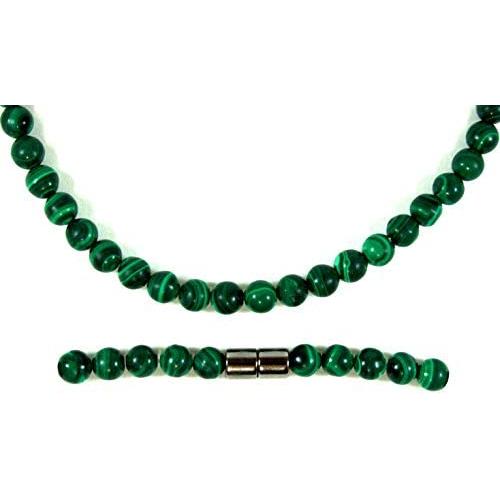 Auras by Osiris Mens Necklaces Healing Crystal Necklace 19/24/30 Inch Beaded Necklace Chains for Men 6/8/10/12/14/16mm Gemstone Necklace Handmade in USA
