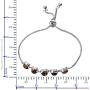 Shop LC Tigers Eye Platinum Tennis Bracelet for Women Size Adjustable Jewelry Gifts