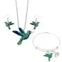 Lola Bella Gifts Crystal Hummingbird Necklace Earrings and Bracelet Set w Gift Box Lola Bella Gifts Crystal Hummingbird Necklace Earrings and Bracelet Set w Gift Box