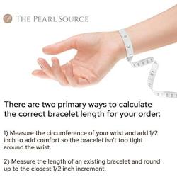 THE PEARL SOURCE 5-6mm Genuine Multicolor Freshwater Cultured Pearl Bracelet for Women